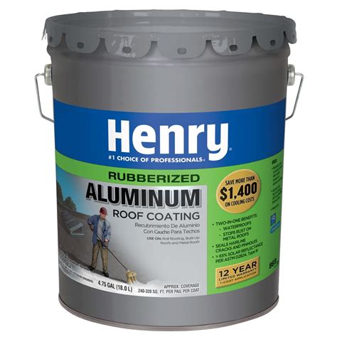 Aluminum Roof Coating Rubberized And Reflective Henry Company