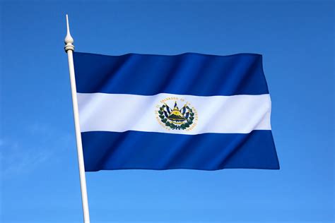 Flag Of El Salvador God Union And Liberty