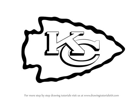 Learn How to Draw Kansas City Chiefs Logo (NFL) Step by Step : Drawing