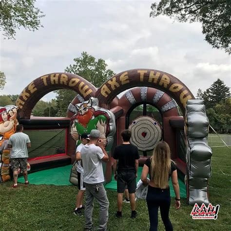 Axe Throwing Inflatable Game Record A Hit Entertainment