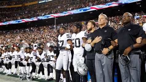 Nfl Players Protest Show Unity During Anthems