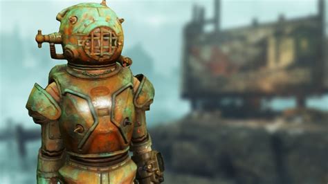 Fallout 4 Rescue Diver Suit Unique Far Harbor Armor Guide Youtube