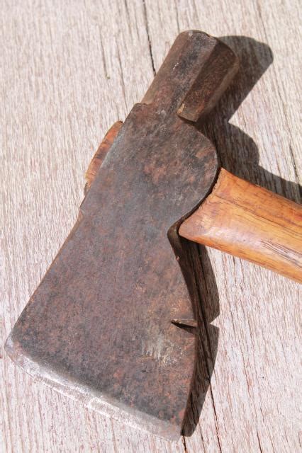 Antique Roofing Hatchet W Tomahawk Head For Wood Shingles Rustic Cabin