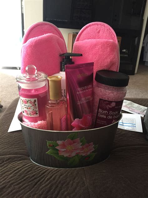 It will be impossible for anyone to feel anything but relaxed after using the items in this. Dollar tree spa gift basket | Mother's day gift baskets ...