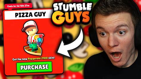 New Pizza Guy Skin In Stumble Guys Youtube