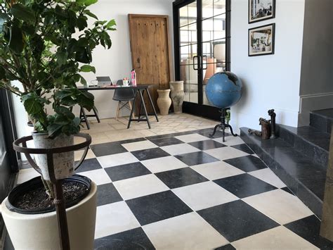 Tile that looks like wood is called wood look tile, wood grain tile, wood plank tile, wood look porcelain tile, faux wood flooring, and faux hardwood floor tile. Large black and white checkerboard French limestone ...