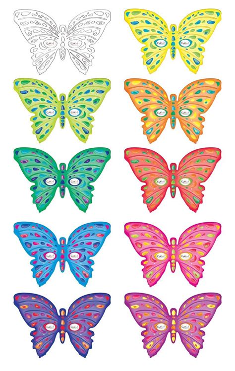 Butterflies Cut Out Template Preschool Insects And Spiders