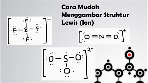 Cara Mudah Menggambar Struktur Lewis Ion Youtube
