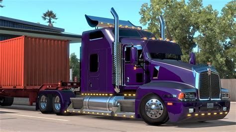 American Truck Simulator T Tuning Shaneke Chrome Custom Truck Youtube