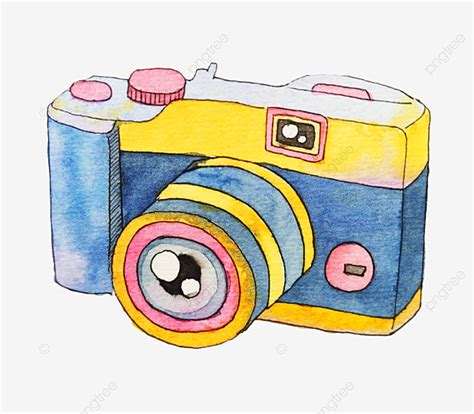 Svg, fcm cricut design space: Hand Painted Canon Camera, Camera Clipart, Color, Camera ...