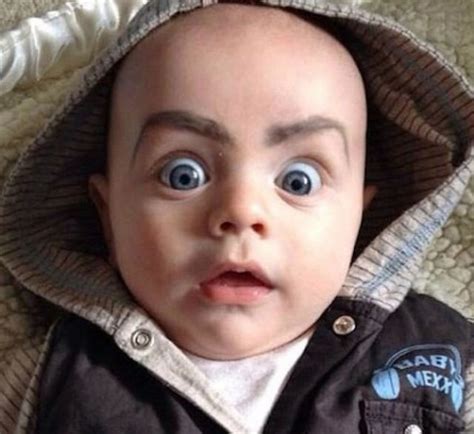 Babies With Painted Eyebrows Is Trending Online 39 Pics