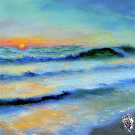 Ocean Sunrise Digital Art By Mary Norris Fine Art America