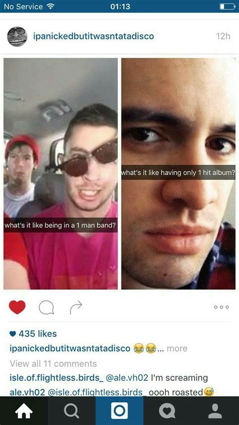 Pin By Nicole ️ On Patd Brendon Urie Twenty One Pilot Memes Emo