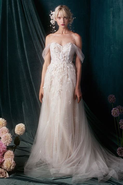 Floral Lace Wedding Dress Long Wedding Dresses Bridal Dresses