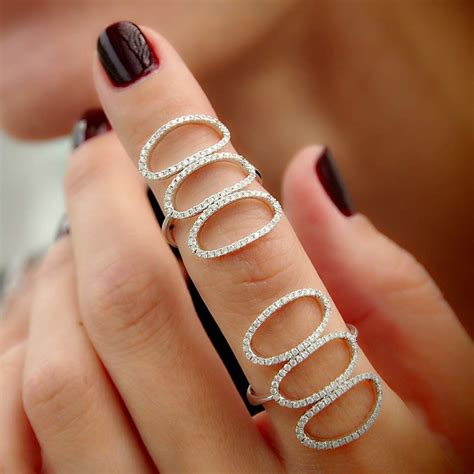 Full Finger Ring Trendy Jewellery Designs For Women
