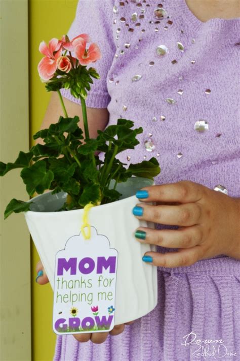 Mothers Day Flower Pot Free Printable Tags For Mom