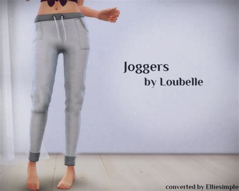 Joggers Loubelle At Elliesimple Sims 4 Updates