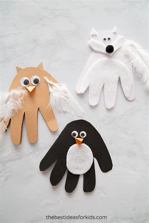 Winter Animal Handprints The Best Ideas For Kids Winter Animal