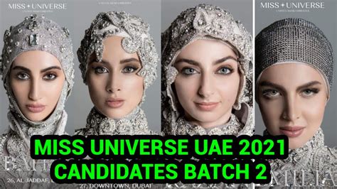 just in miss universe uae 2021 candidates batch 2 youtube