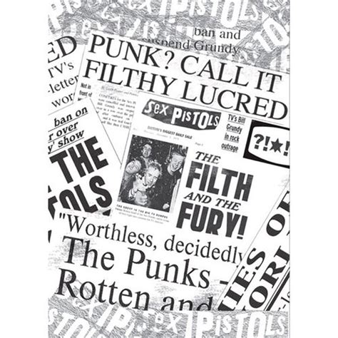 Sex Pistols Newspaper Album Cover Postcard Picture Punk Official