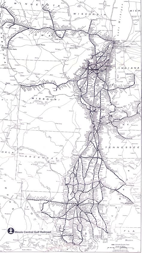 Illinois Central Railroad Map Time Zones Map