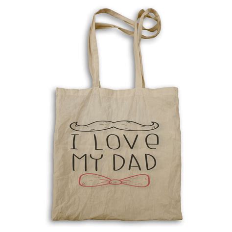 I Love My Dad Father Novelty New Tote Bag O21r Other