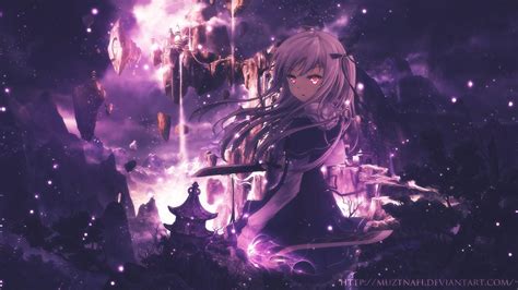 Purple Anime Full Hd Wallpapers Wallpaper Cave