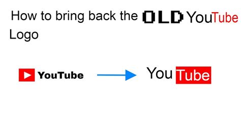 How To Bring Back The Old Youtube Logo Works With Embeds Too