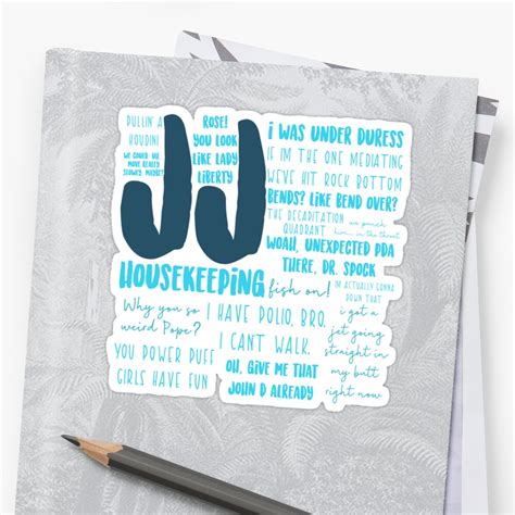 Jj Outer Banks Quotes Sticker By Mutualletters Redbubble