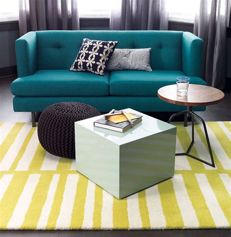 My shopping guide and would picking a bright colored sofa be the key? New Colorful Furniture Finds to Brighten Your Home