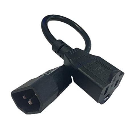 Mao Yeye 1ft Iec 320 C14 Male Plug To Nema 5 15r 3 Prong