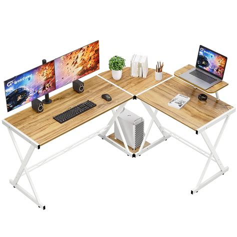 Buy Greenforest L Shaped Computer Desk Reversible Corner Computer Desk