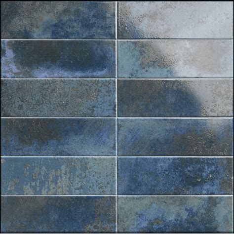Bellagio Blu 10cm X 30cm Wall Tile
