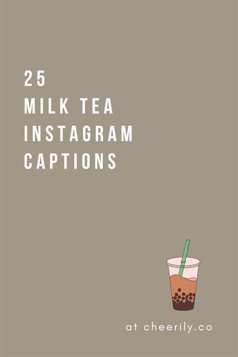 25 Milk Tea Instagram Captions Cheerily