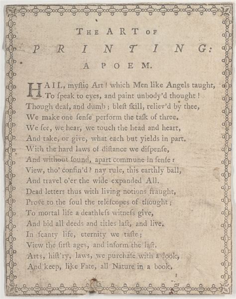 anonymous british 19th century the art of printing a poem the metropolitan museum of art