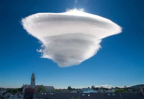 Lenticular Cloud Formation Over Harolds Cross Dublin Our Planet