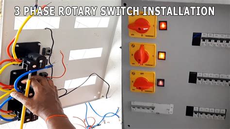 3 Phase Connection Selector Rotary Switch Installation Detailed Video