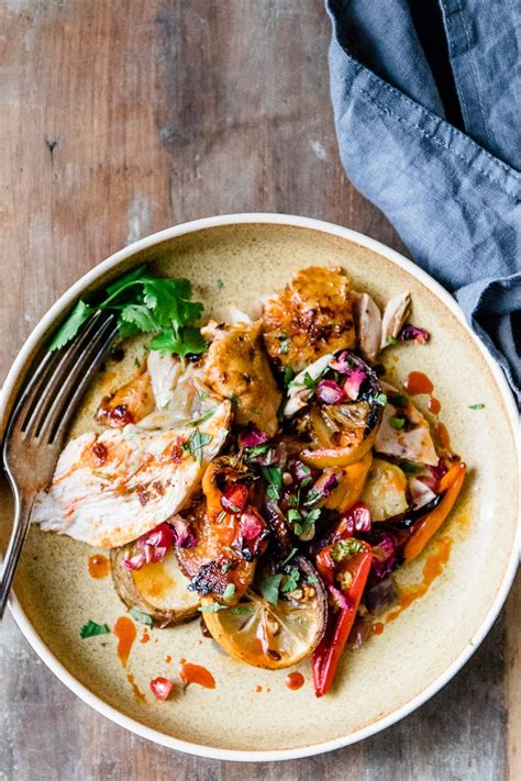 Bring to a simmer and cook until reduced by half. Easy Harissa Chicken Tray Bake Recipe | Sugar & Soul