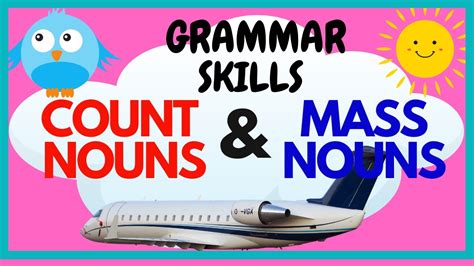 Basic English Lesson 3 Kinds Of Nouns Count And Mass Nouns Grammar