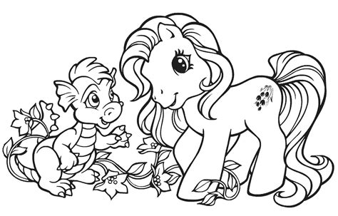 Mewarnai Gambar Lucu Kuda My Little Pony Mewarnai Gambar