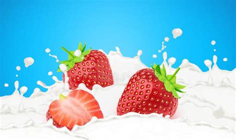 Yoghurt Package Advertising Composition Stock Vector Illustration Of