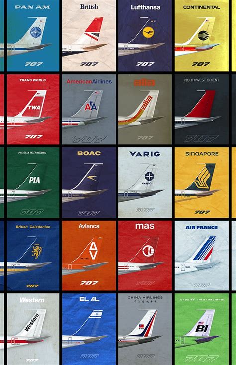 Empennage 1970s Airliner Poster 11 X 17 2018 2nd Printing Gate 72 Vintage Airline