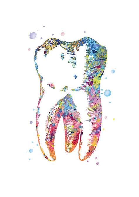 Dentist T Tooth Art Dental Office Decoration Medical Art Tooth