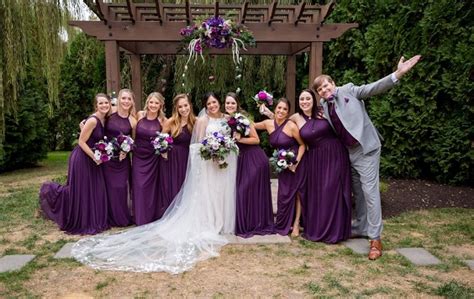 Purple And Grey Purple Wedding Colors 2023 Purple Bridesmaid Dresses