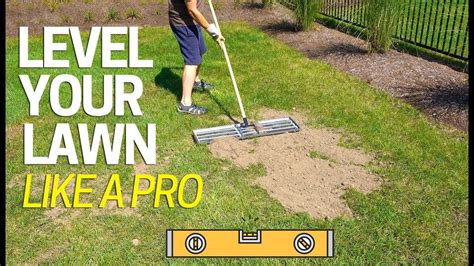 Apply up to 1/2 inch of leveling mix on top of the low areas. Level Your Lawn Low Spots Like a Pro - Tool for Sand Soil Or Peat - YouTube | Lawn tools, Lawn ...
