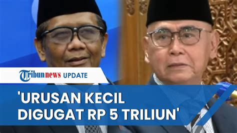 Tetap Santai Digugat Panji Gumilang Rp 5 Triliun Mahfud MD Urusan