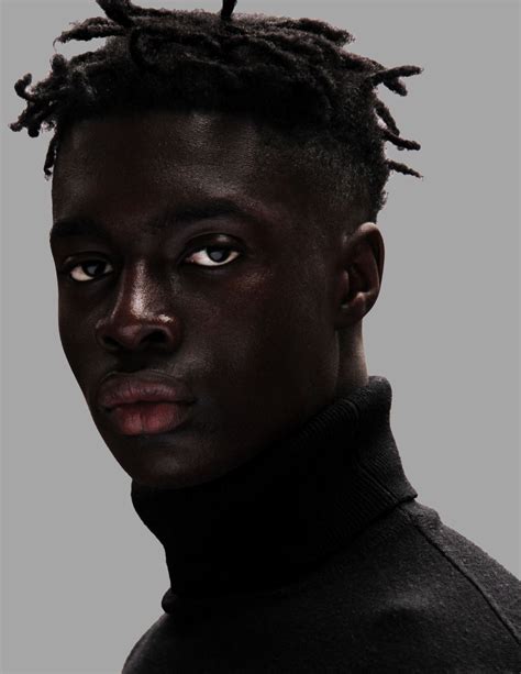 His Eyes Are Enchanting Dark Skin Men Black Male Models Portrait