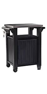 I needed an outdoor storage unit for my barbecue items and am unable to have a large standing shed due to hoa restrictions. Amazon.com : Keter Unity Portable Outdoor Table and ...