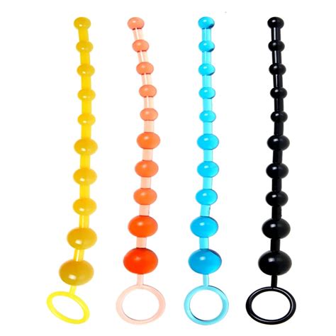Anal Toy Jelly Anal Beads Sex Orgasm Vagina Plug Play Pull Ring Stimulator Butt Beads For Women