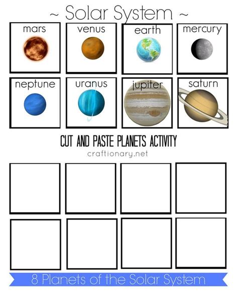 Printable Cut Out Solar System